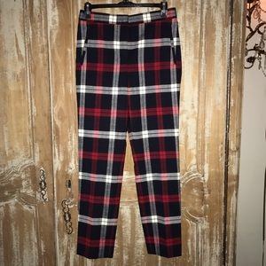 Topshop Plaid Pants, US 4